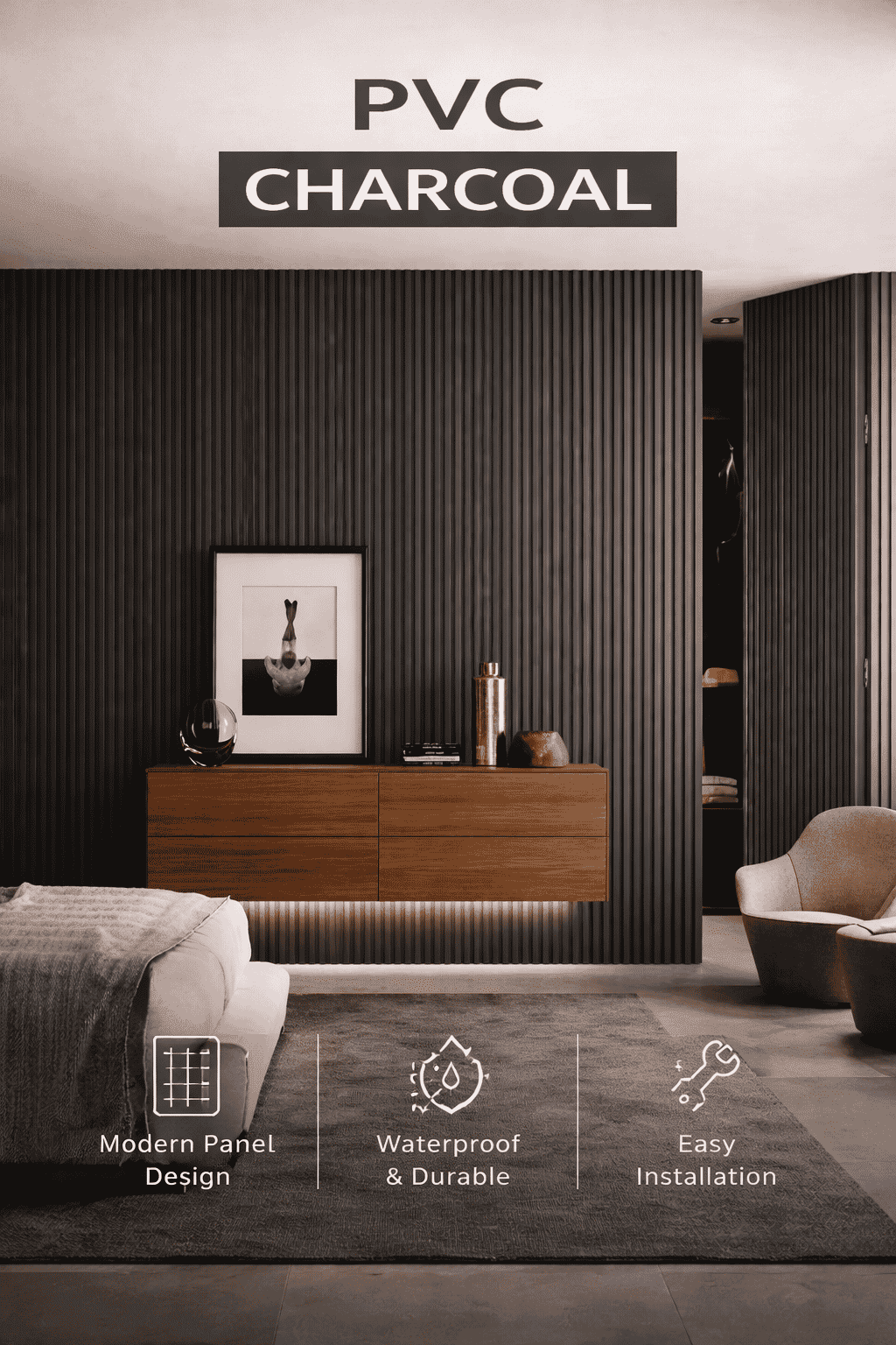 PVC Charcoal Panels